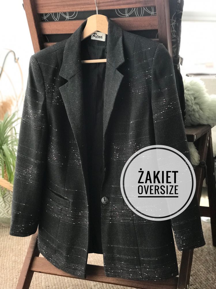 Żakiet marynarka oversize Rena Collection roz 40