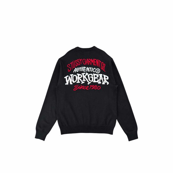 Светр STUSSY Authentic Workgear Sweater Black