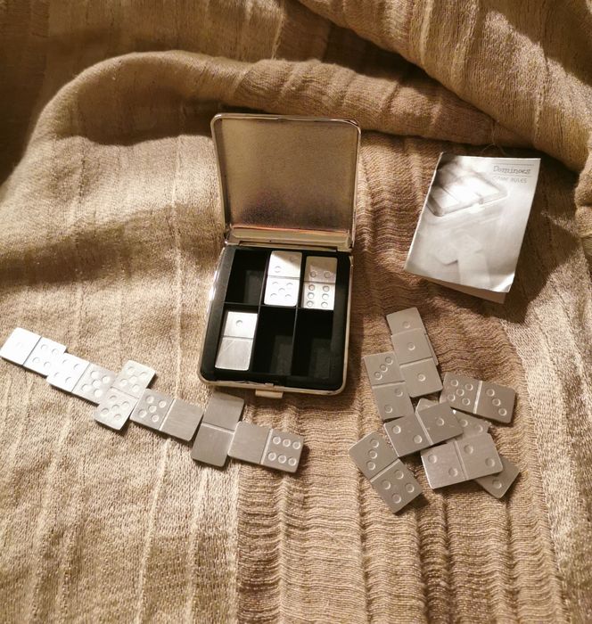 Casquinha Aço Jogo Dominó Caixa bolso