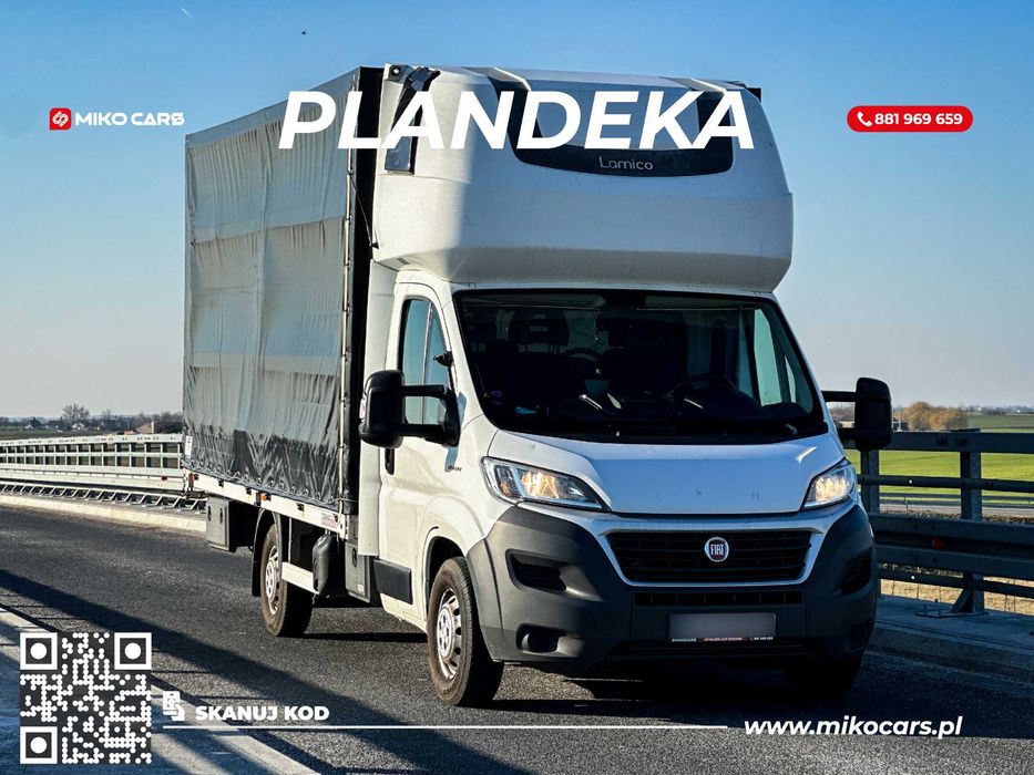 Fiat Ducato Plandeka 10 palet WYPOŻYCZALNIA  Wynajem busów dostawczych