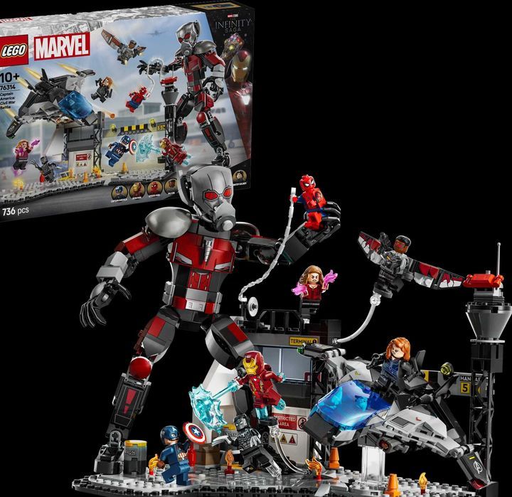 76314 - lego super heroes - kapitan ameryka: wojna bohaterów — bitwa;