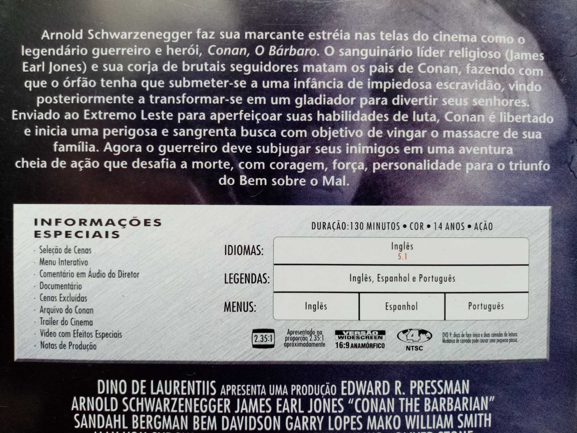 DVD Filme "Conan O Bárbaro"