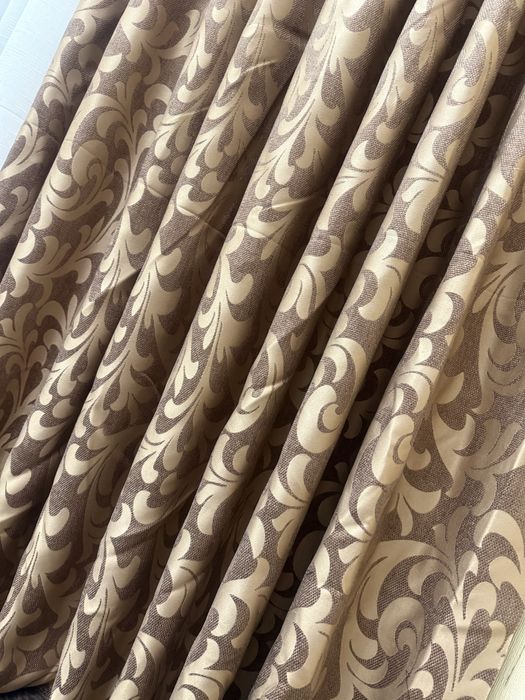 Шторы рогожка с вензелем