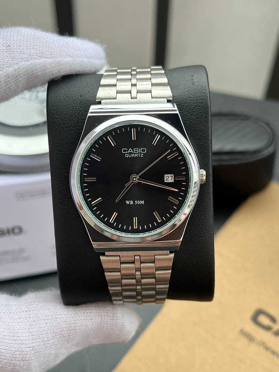 Годинник Casio MTP-VC01 Silver/Black / Часы наручние касио A159 | AQ
