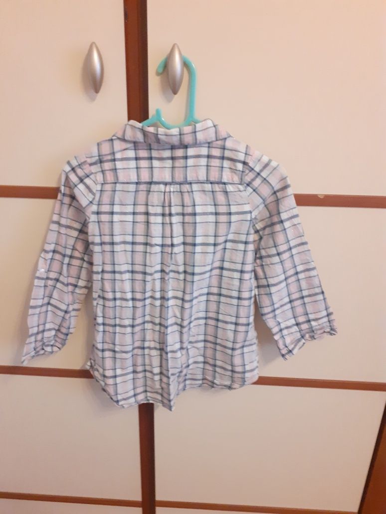 Koszulka w kratkę dla dziewczynki. H&M. 104-110 cm. Wysyłka.