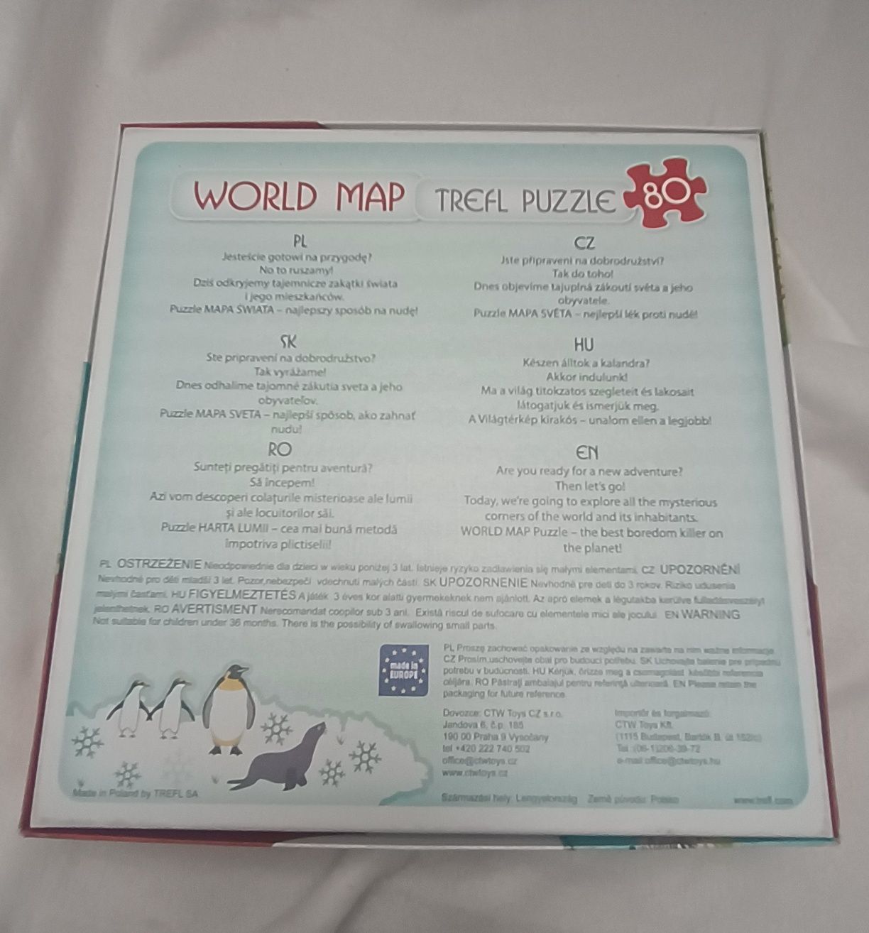 Puzzle, World Map