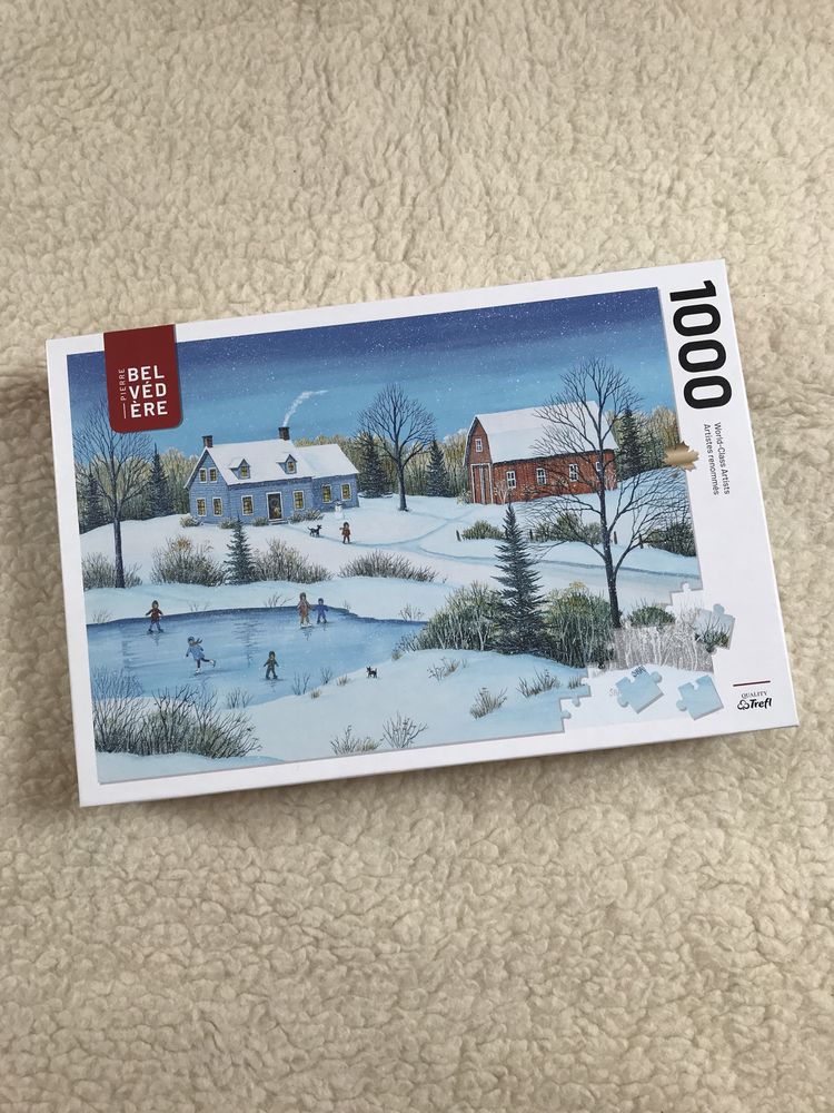 Puzzle 1000 el. Trefl Belvedere - Snowfall at Dusk, zimowy krajobraz