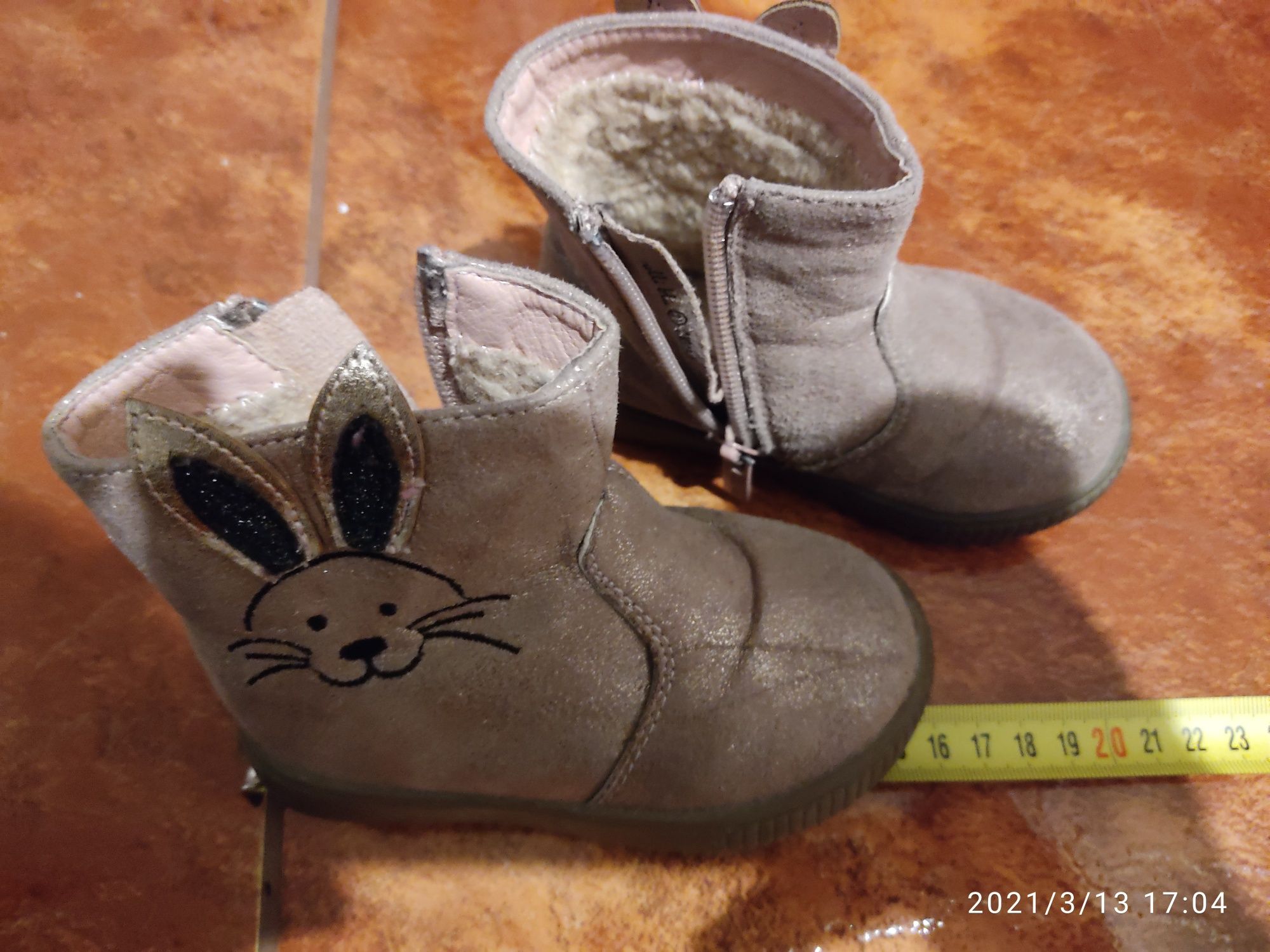 Buty kozaki kozaczki dla dziewczynki 21 rozmiar wiosenne przejściowe