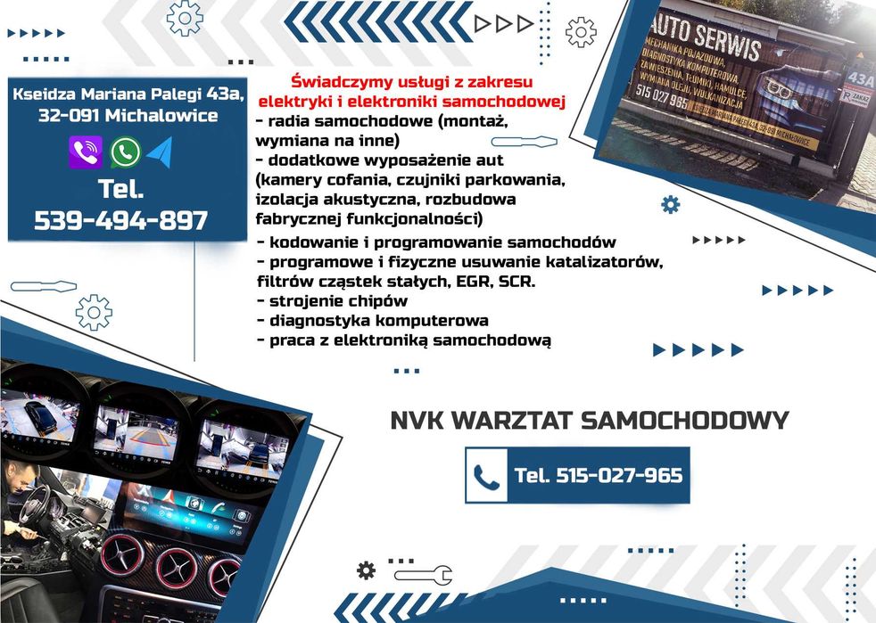 Usługi z elektryki i elektroniki samochodowej, diagnostyka komputerowa