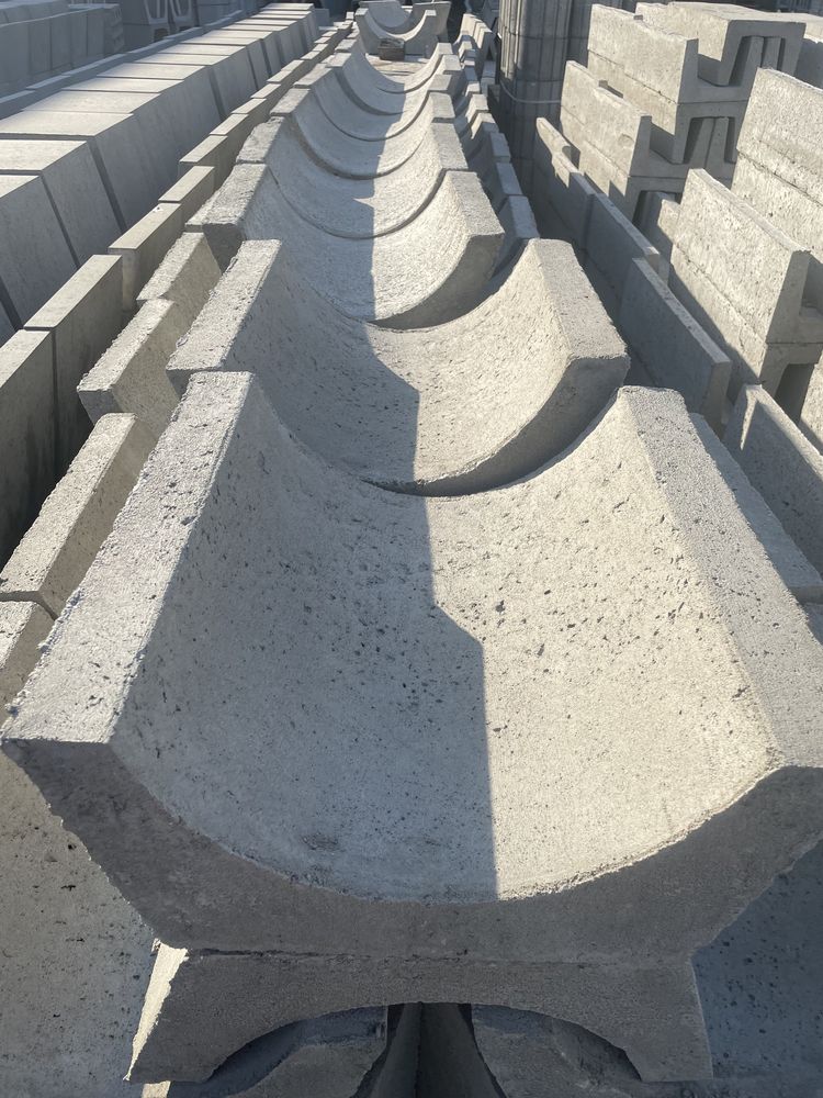 Korytko betonowe rozwarte półokrągłe