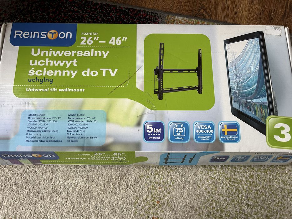 Uchwyt ścienny do TV 26”-46” Reinston