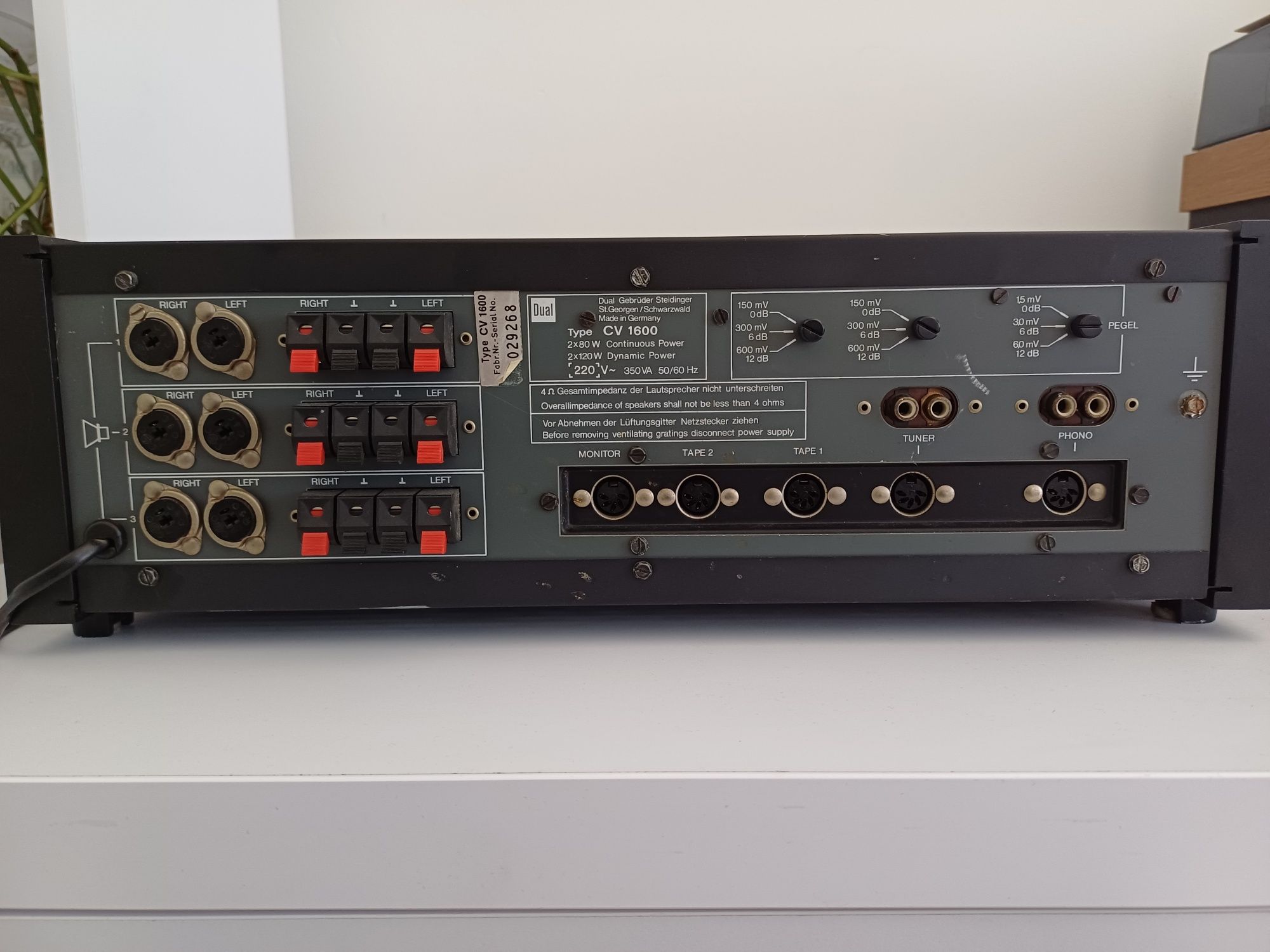 Wzmacniacz DUAL CV1600- piękne brzmienie.