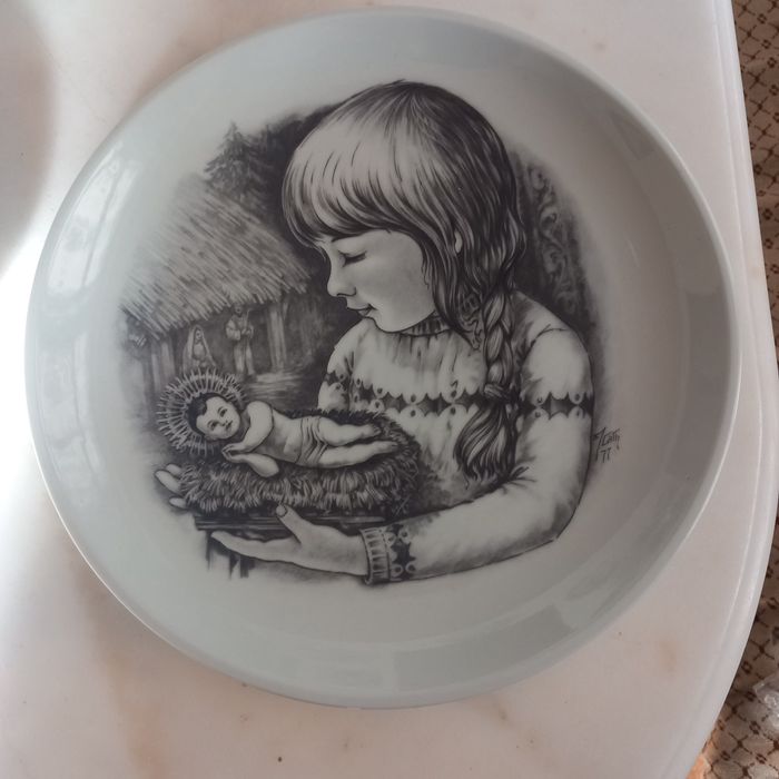 Pratos de Natal V.A 1976,77 e 78, novos