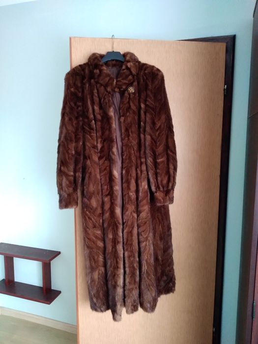 Futro z norek r.42 stan dobry