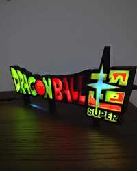 Logo Dragonball Super Led Impressão 3D