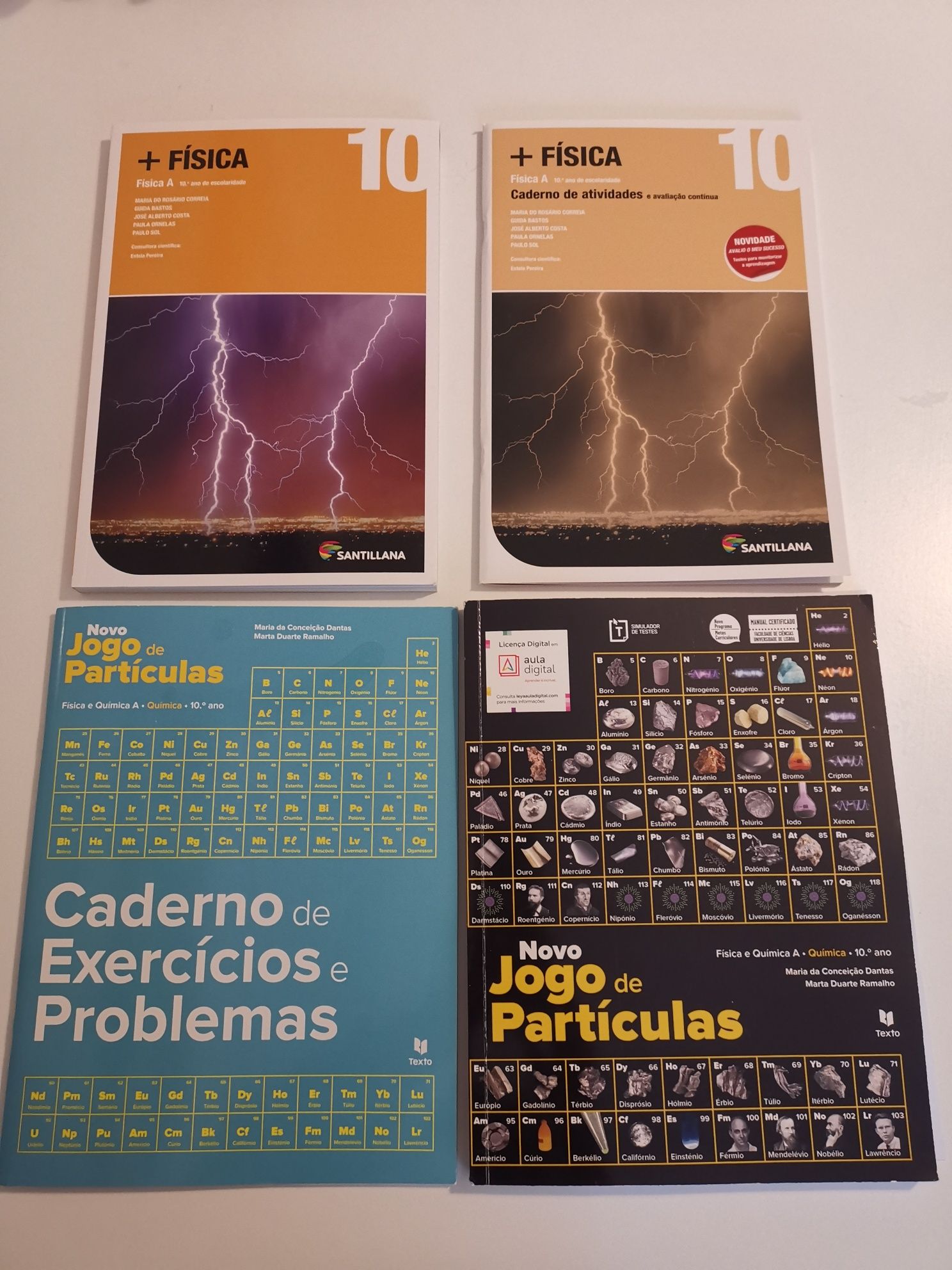 Livros Física e Química A - 10° ano(Nunca utilizados)