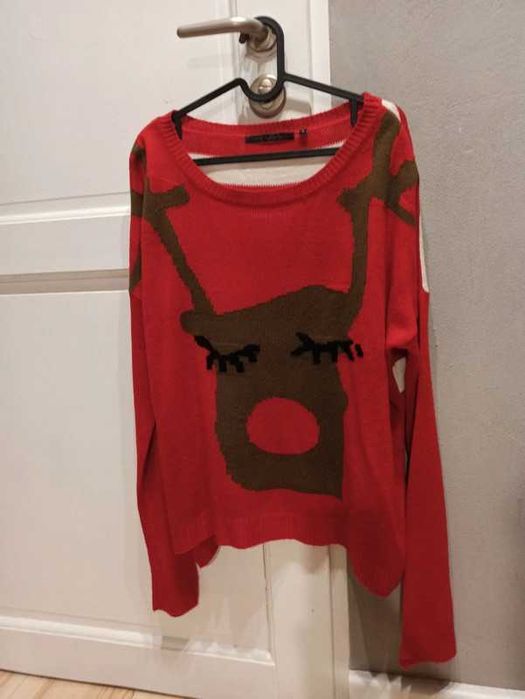 New Look świąteczny sweter z reniferem S M L