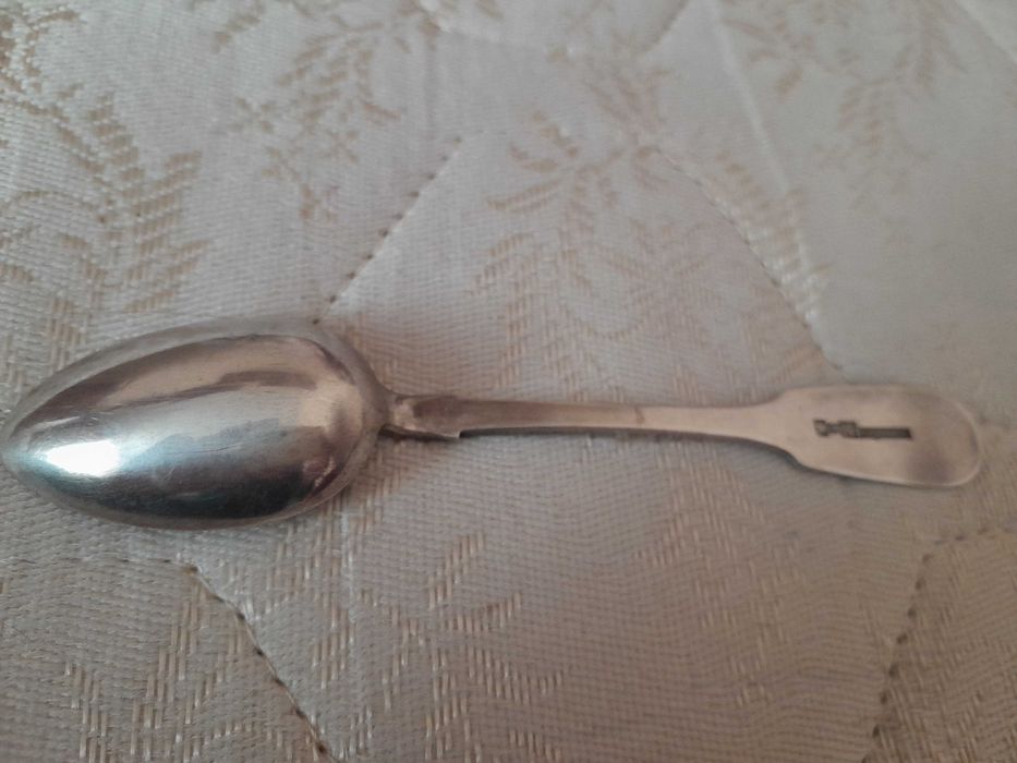 Антикварная коллекционная  ложка с именем мастера