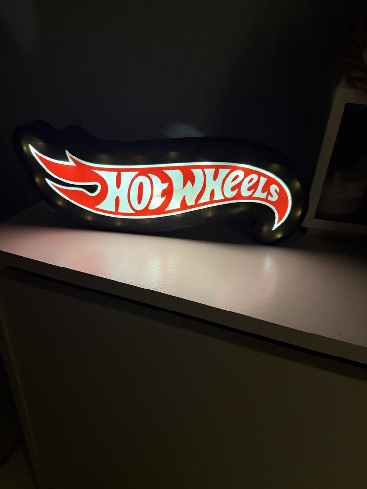 Stojak Logo Hot Wheels Led
