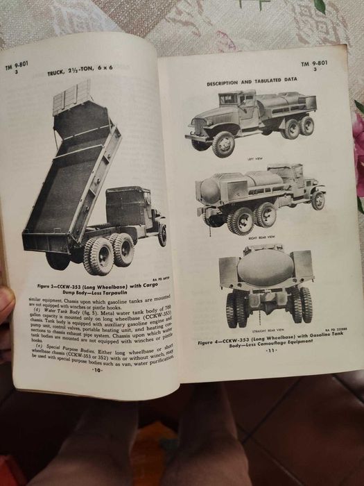 Manual camião militar GMC (original do exército americano, 1944)