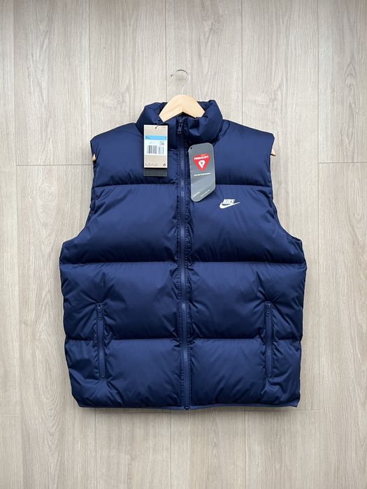Оригінал Nike (M,L) Club Puffer Vest Жилет Куртка Пуховик FB7373-410