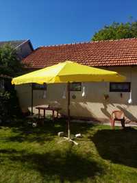 Parasol ogrodowy drewniany 350cm