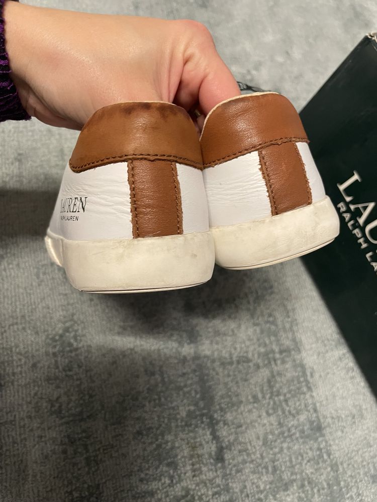 Buty sneakersy białe ralph lauren 36 modne