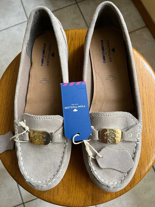 Mokasyny damskie skórzane 39