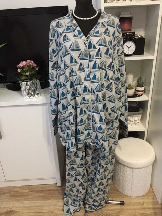 świetna piżama dwuczęściowa seasalt cornwall plus size pijams 54/56