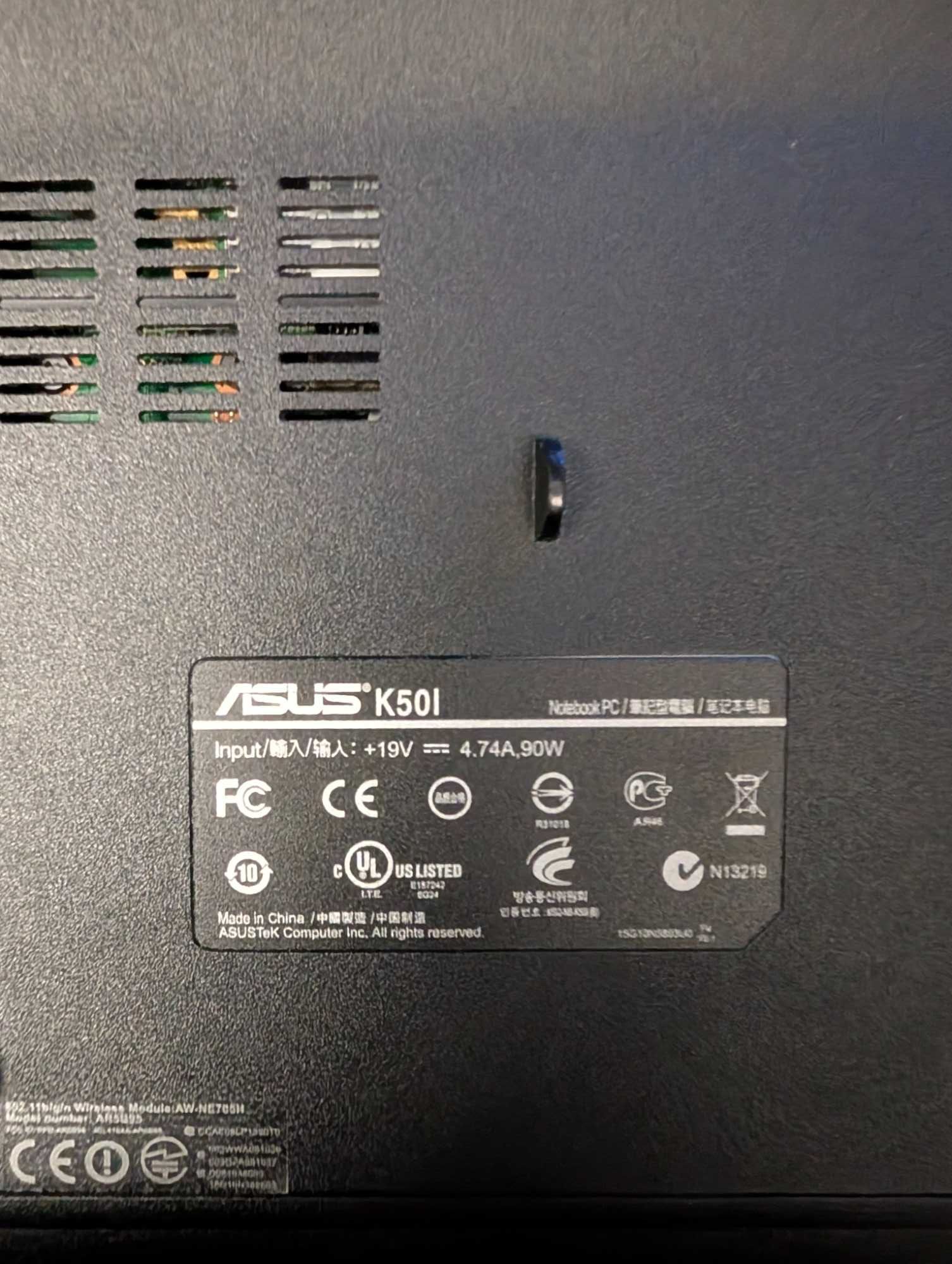 Portátil ASUS K80I