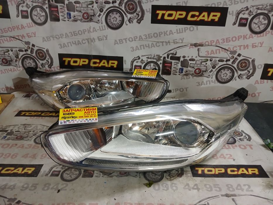 Фари передні на Форд Фієста мк7 рестайл.дхо.лед.