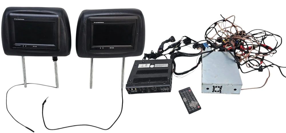 BMW X5 E53 Komplet Instalacja Tuner Dvd Cd Mp3 Monitor Wyświetlacz Zagłówki