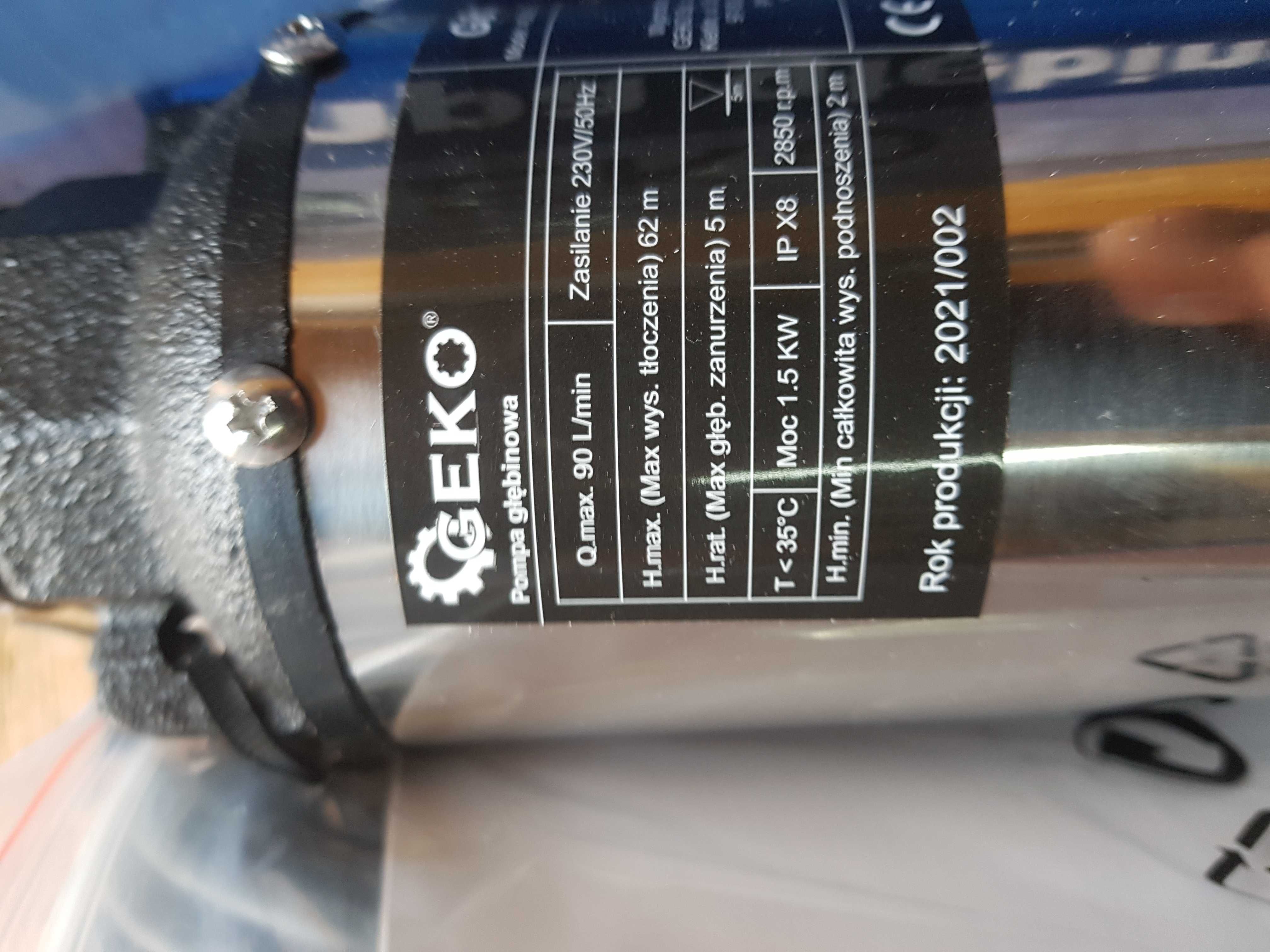 Pompa głębinowa Geko 1500 W 5400 l/h