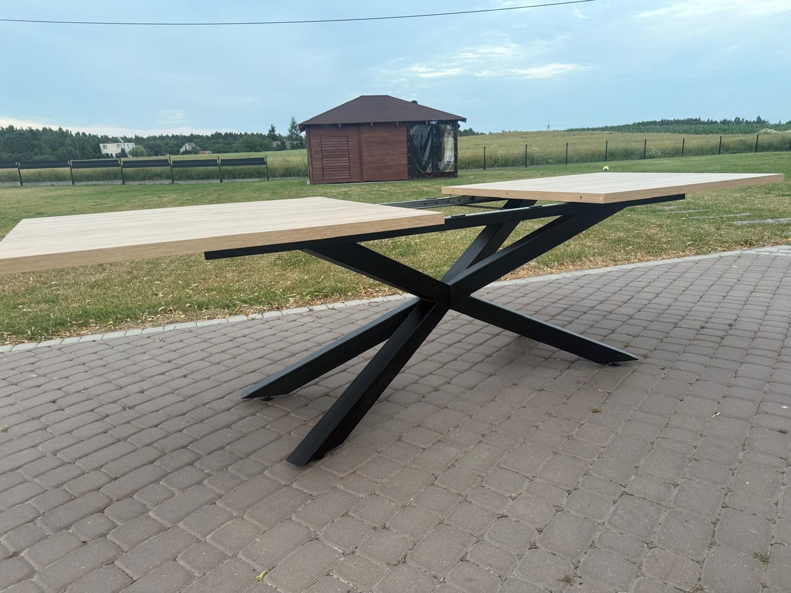 Stół pająk, podstawa stołu, dąb, rozkładany