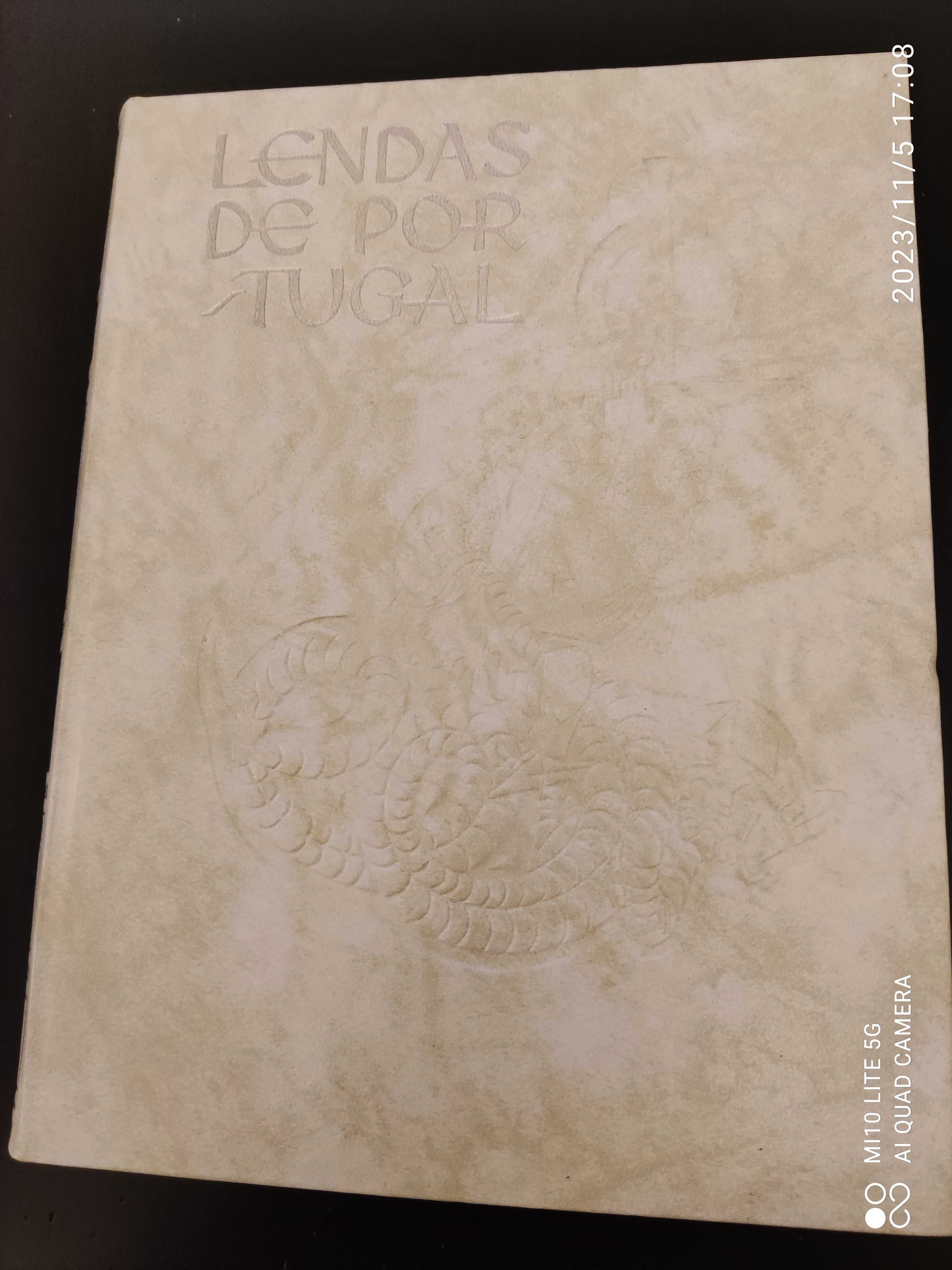 Lendas de Portugal, de Gentil Marques, 5 vol. - 1ª. ed. de 1962 a 1966