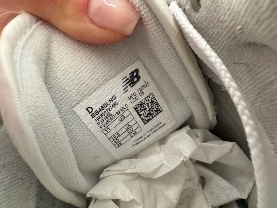 New Balance NB 480 Biale zielone 45 męskie sneakersy buty sportowe