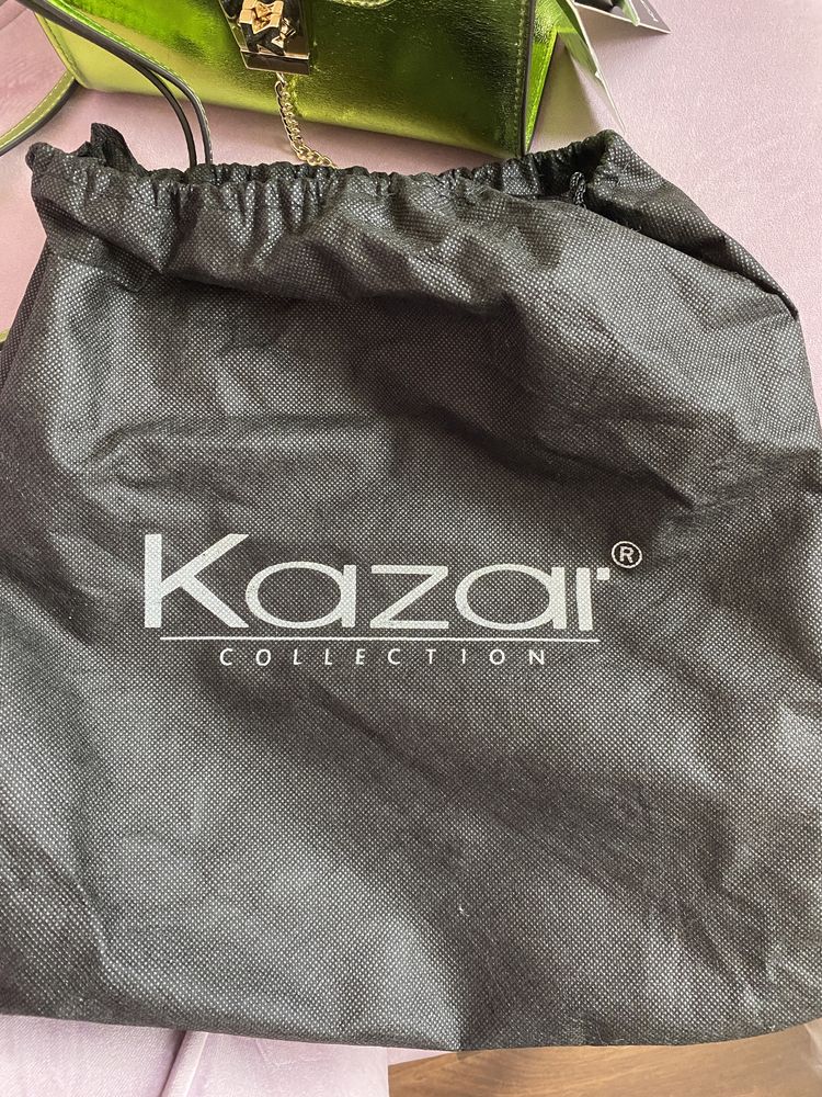 Torebka Kazar metaliczna zieleń