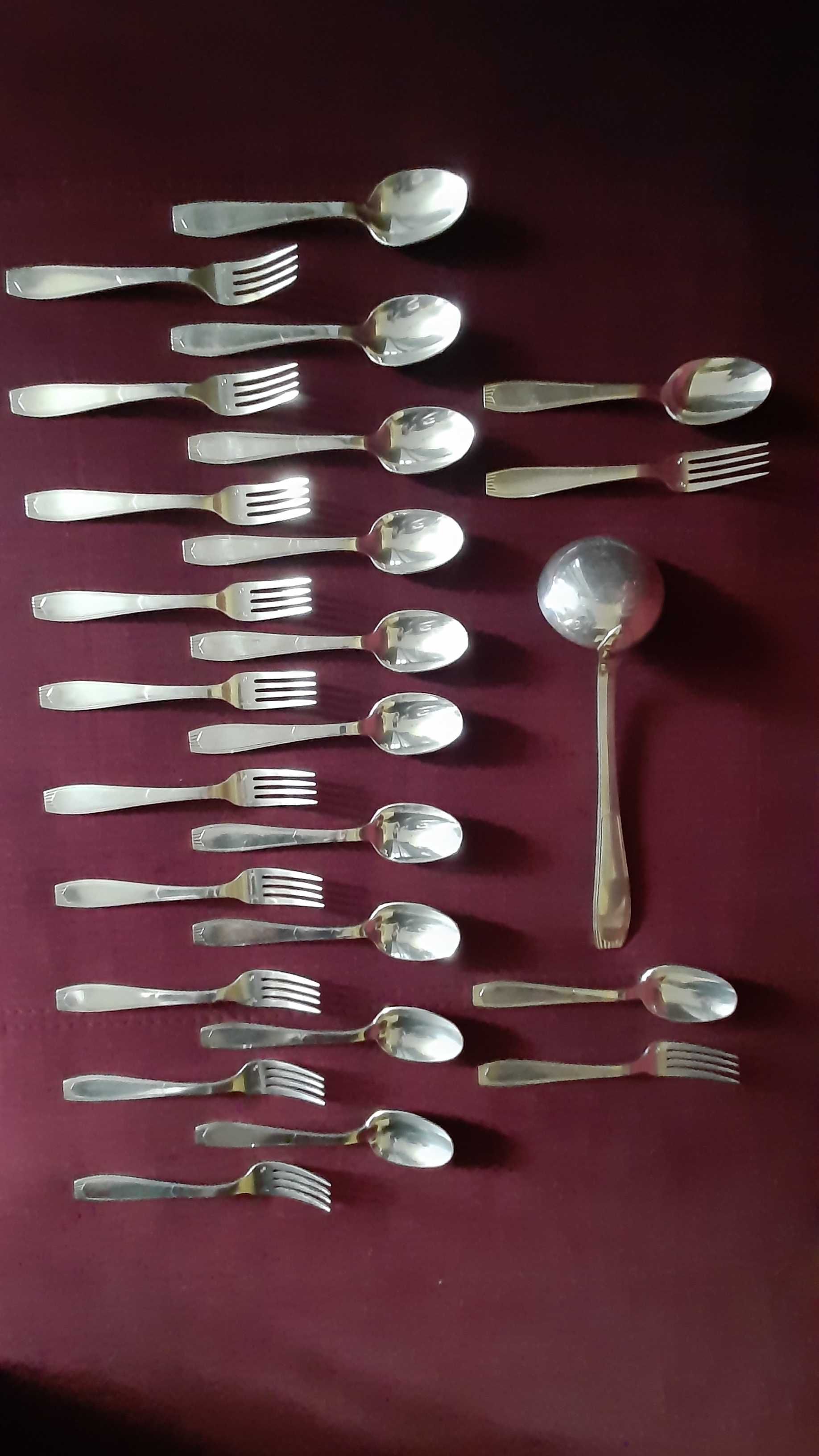 Christofle Alfenide zestaw sztućców i chochla plater Art Deco