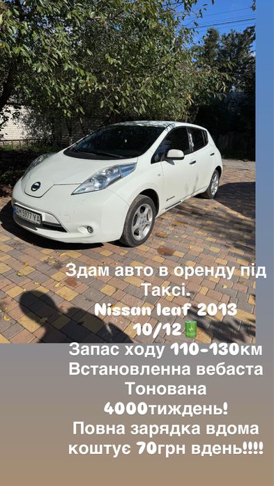 Оренда Авто під таксі Електро!!!