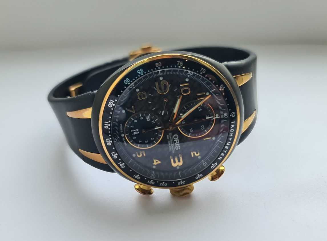 Швейцарские часы Oris TT3 674 Titanium 100 м. Механика. Хронограф