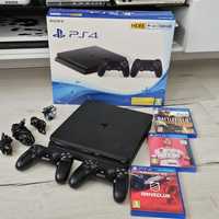 PS4 SLIM ZESTAW GWARANCJA 2 pady gry konsola PlayStation 4 ps