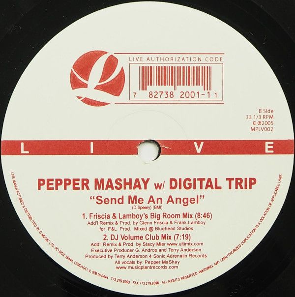 Pepper Mashay With Digital Trip - Send Me An Angel [House]