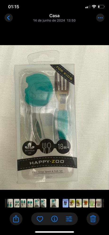 Conjunto colher e garfo elefante Talheres