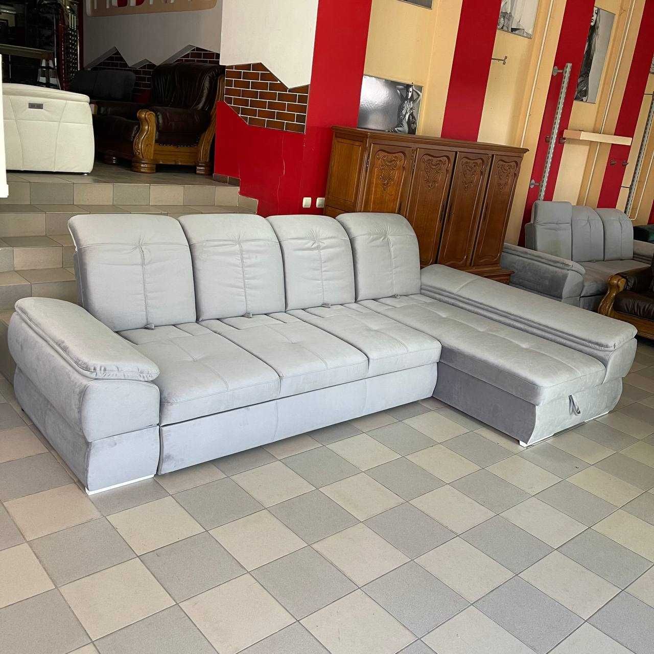 БЕЗКОШТОВНА ДОСТАВКА Новий розкладний диван сірого кольору