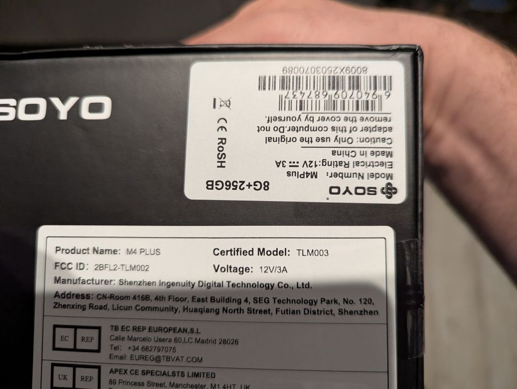MiniPC Soyo m4plus Intel n150 8gb ram dysk 256GB win11