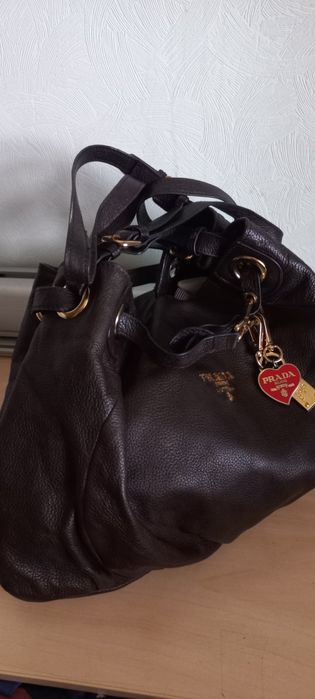 Брендова сумка Prada шкіряна