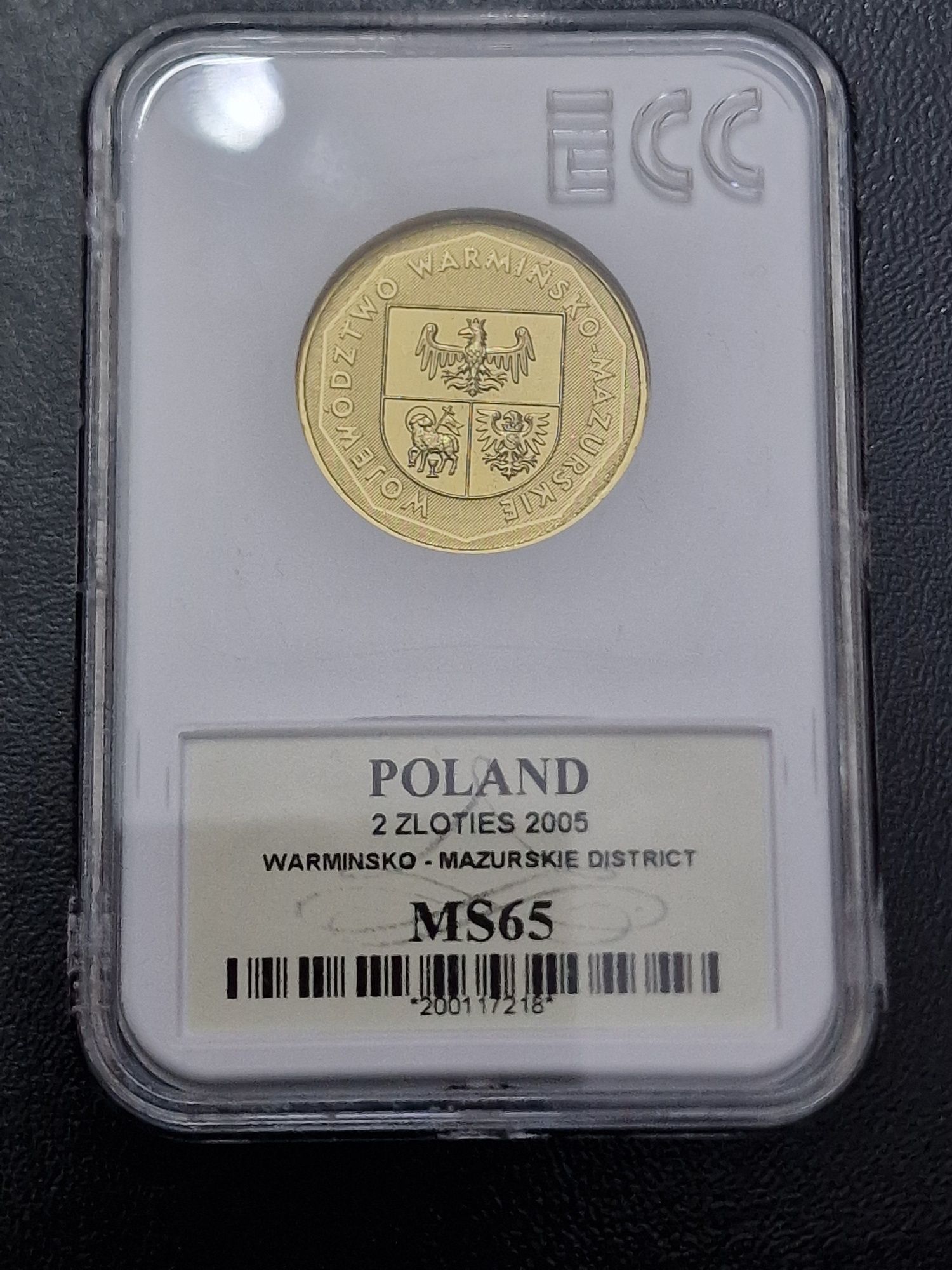 2 zł Województwo Warmińsko Mazurskie 2005r Grading