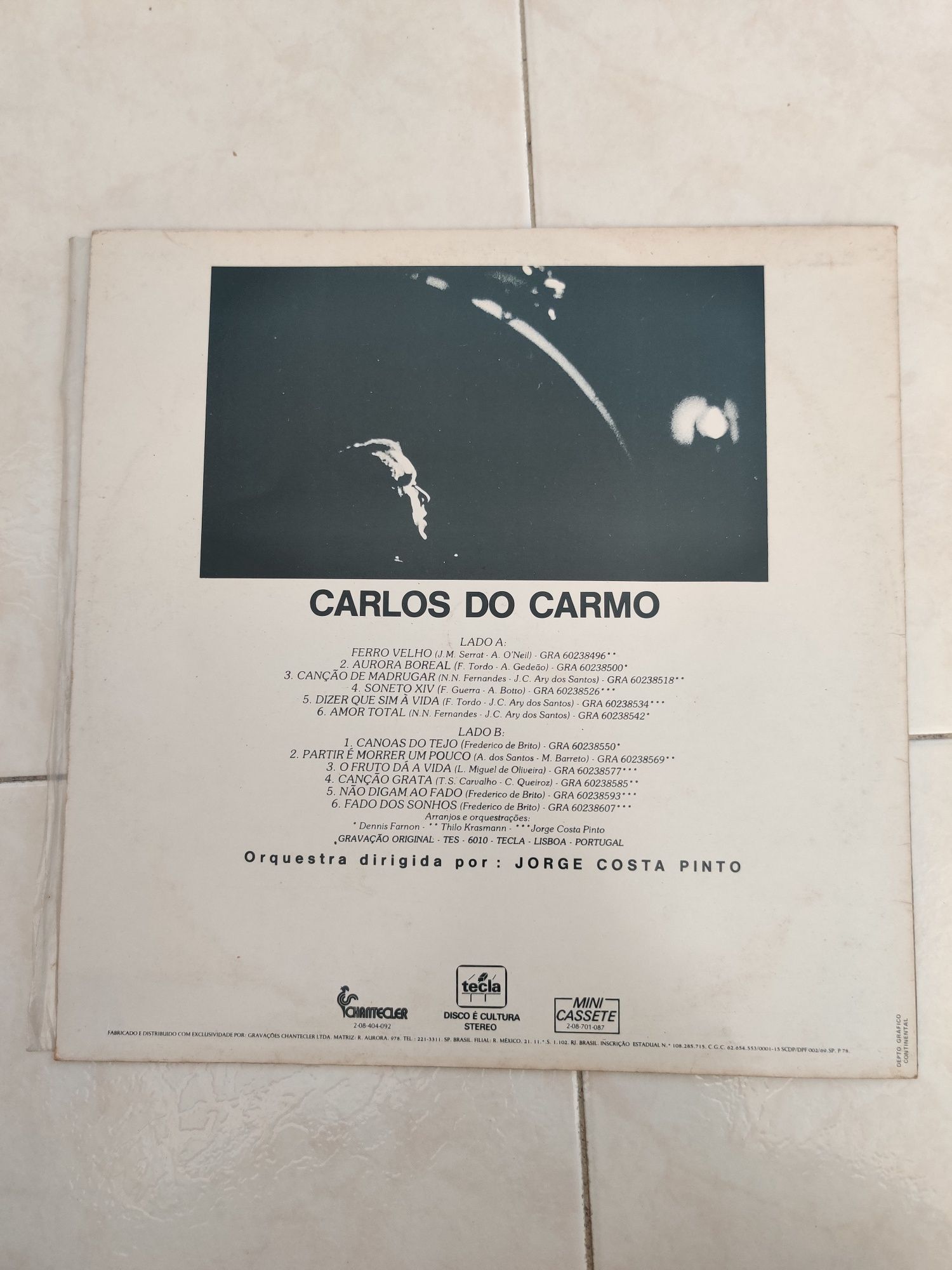 Vinil Carlos do Carmo - Canoas do Tejo