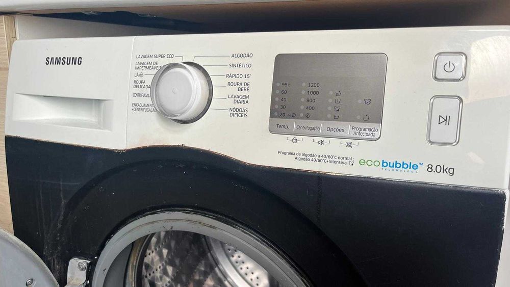Maquina Lavar Roupa Samsung ECO Bubble 8kg
