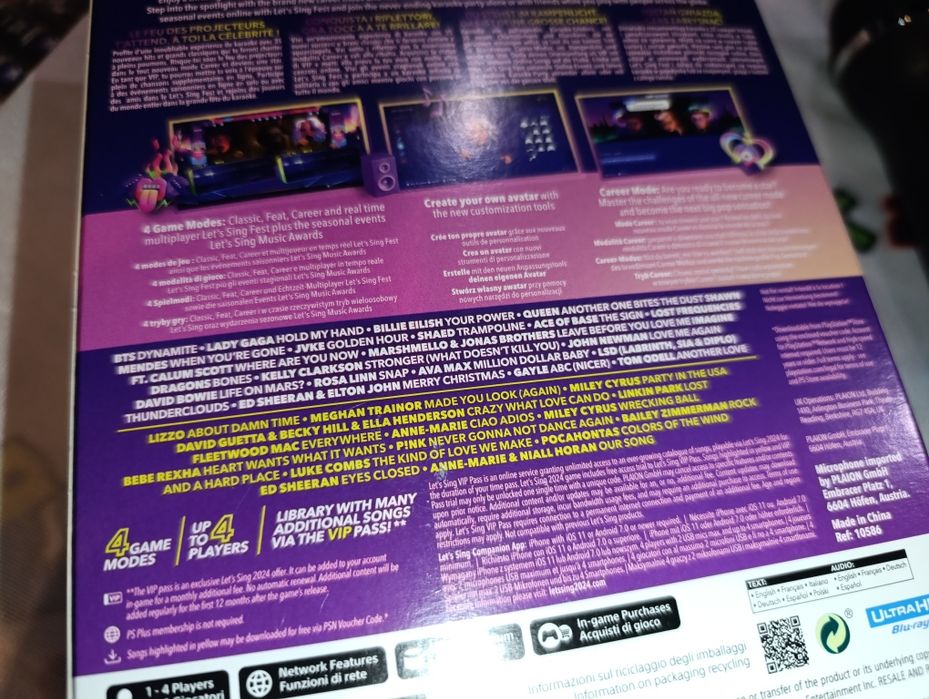 Let's Sing 2024 PS5 stan idealny sklep możliwa zamiana